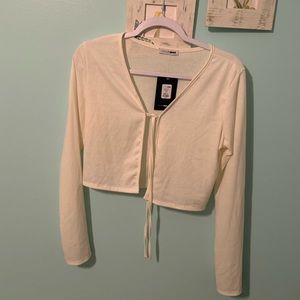 Tie front crop top